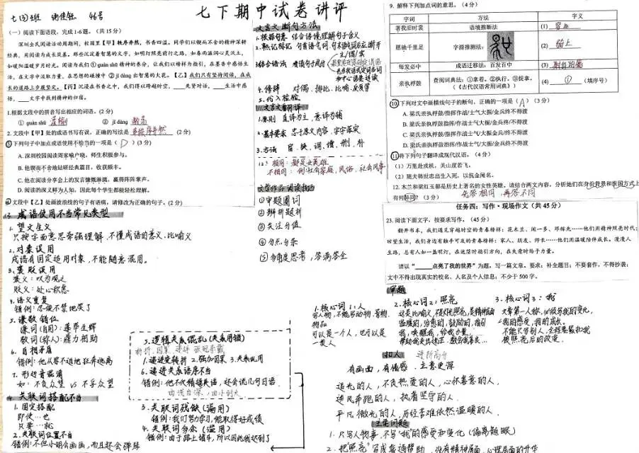高效试卷讲评:小云端叠加笔记大赛 第7张