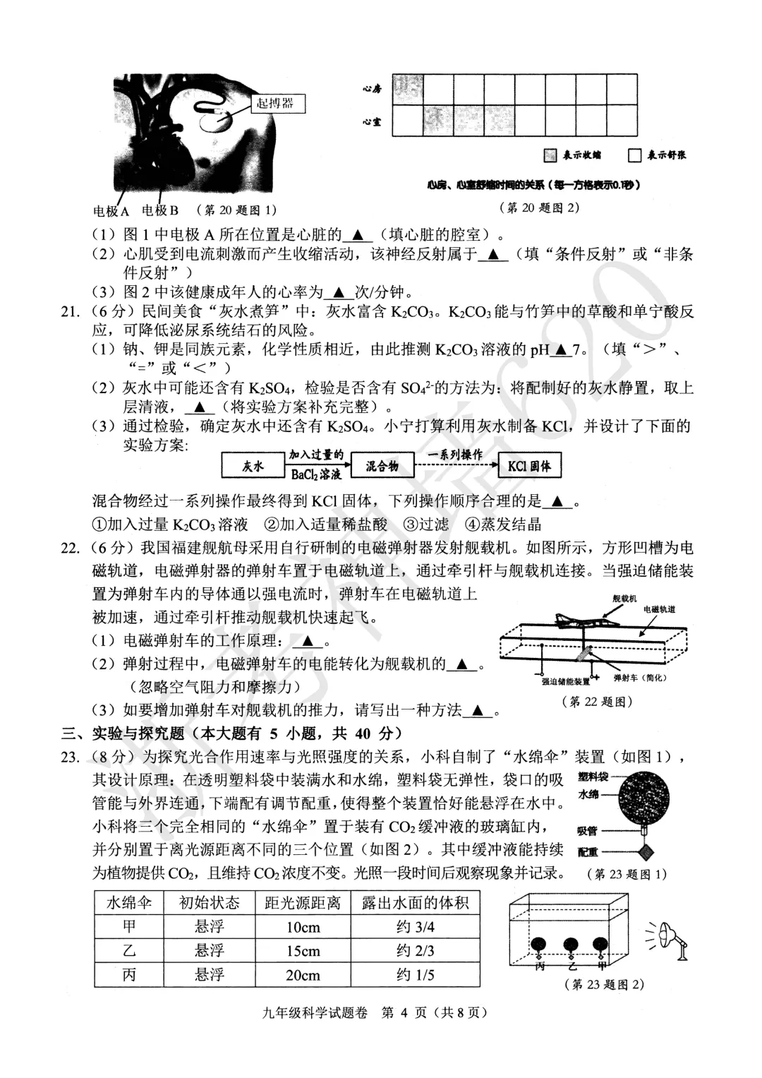 26模拟考|杭州市萧山区2025-2026学年第二学期九年级教学质量检测(萧山区一模)(全科) 第41张