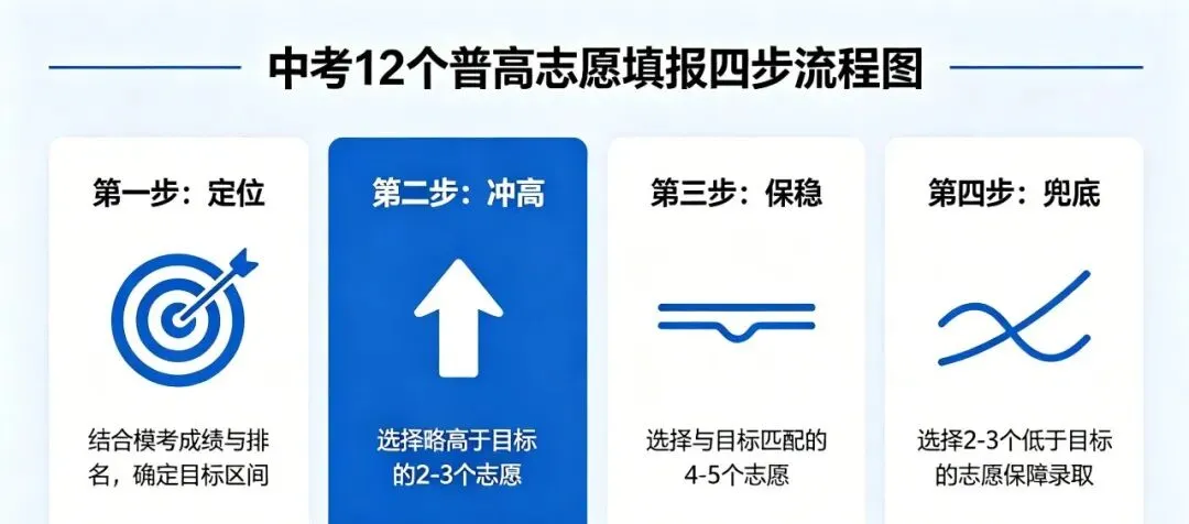 2026 中考第一批 16 个志愿怎么填?12 个普高满分填报攻略,新手家长直接照抄! 第3张