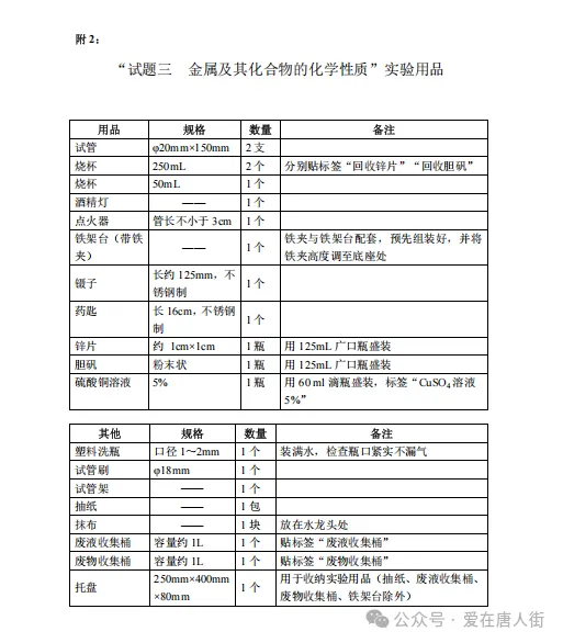 中考考生必看 | 2025年广州中考物化生实验操作考试范围 第30张