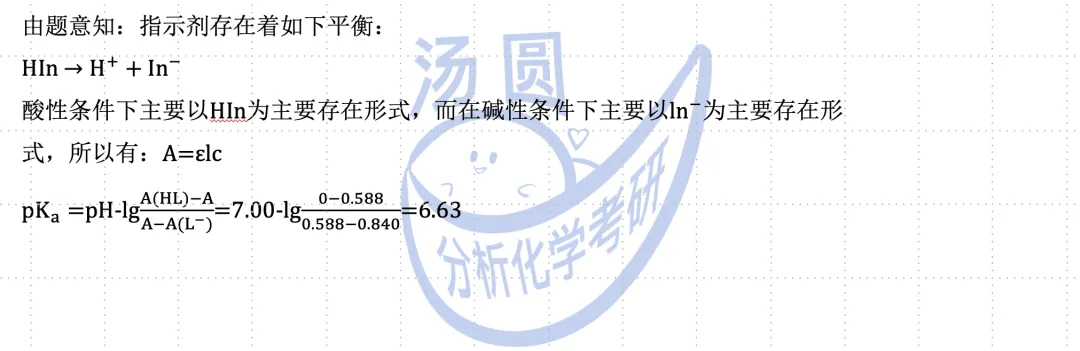 【真题讲解】浙工大「吸光光度法」测Ka 第8张