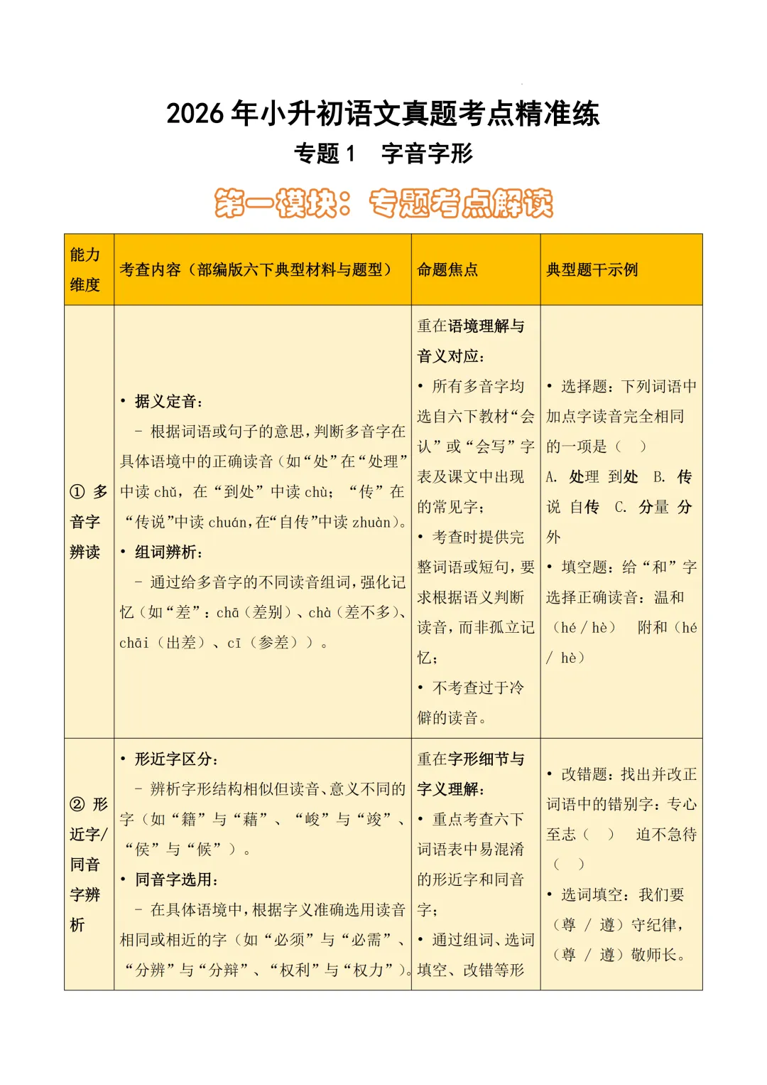 小升初|浙江省2026年小升初语文真题卷 第4张