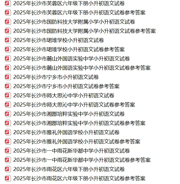 【真题汇总】——2025年长沙六年级下册小升初语文试卷+参考答案(免费领取) 第31张