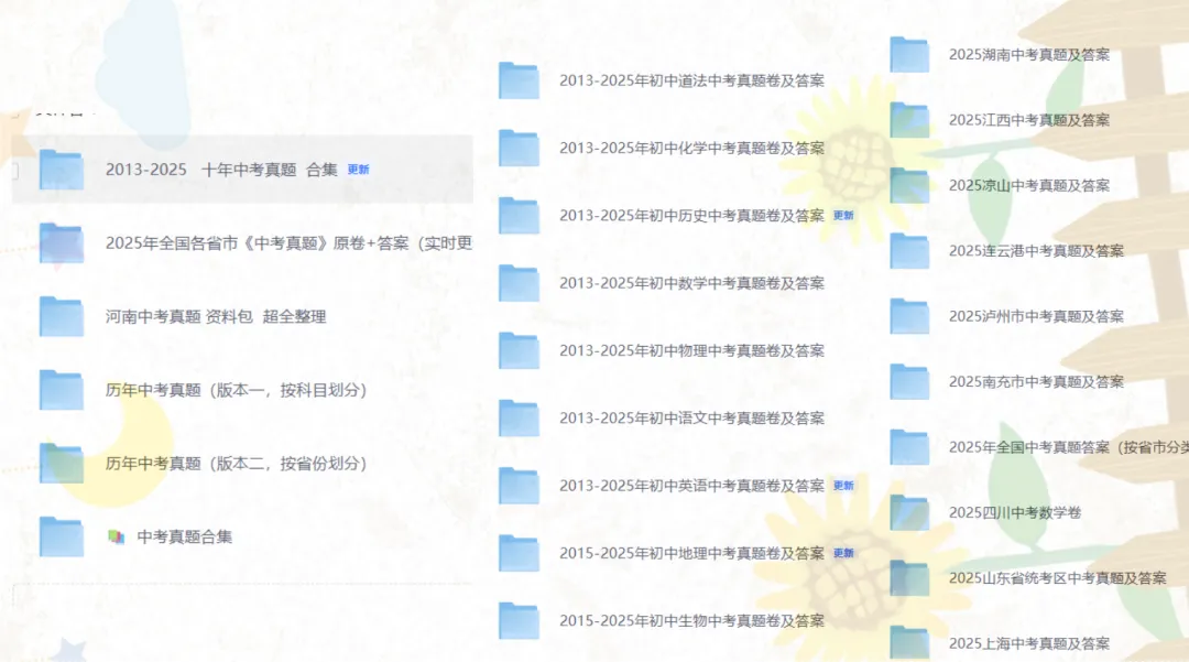 【10年中考真题】河南省各省市中考资料包2013-2025年历年中考 全科目语/数/英/物/化/生/道法/地/史,试卷+答案解析含听力 第1张