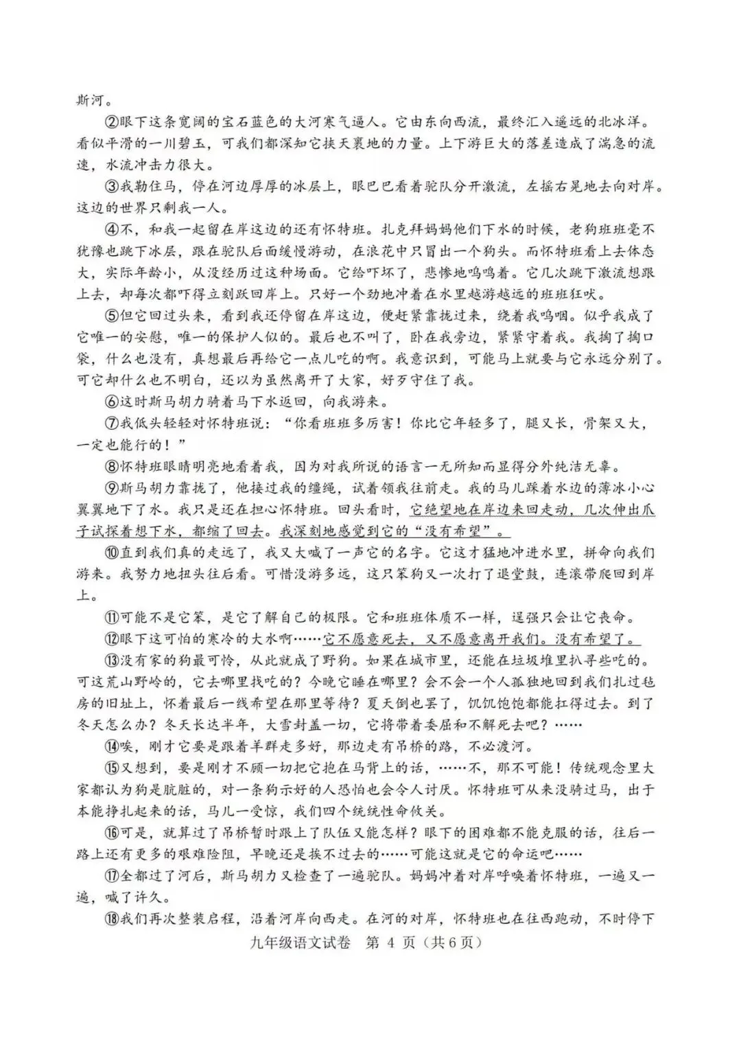 2026年台州温岭市中考语文二模试题【含解析】 第5张