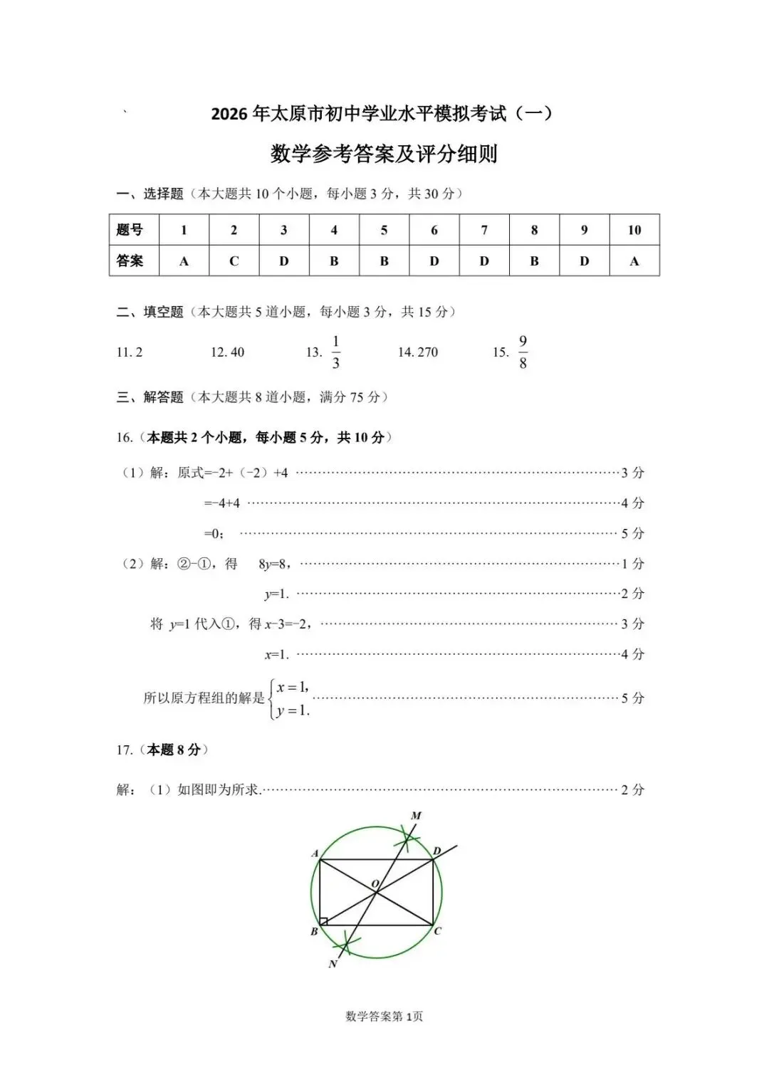 2026山西中考一模合集 第10张 2026山西中考一模合集 第10张