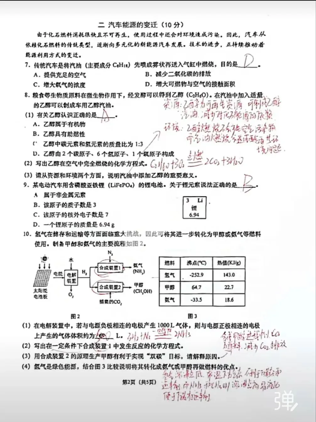 中考化学二模测试卷 第2张