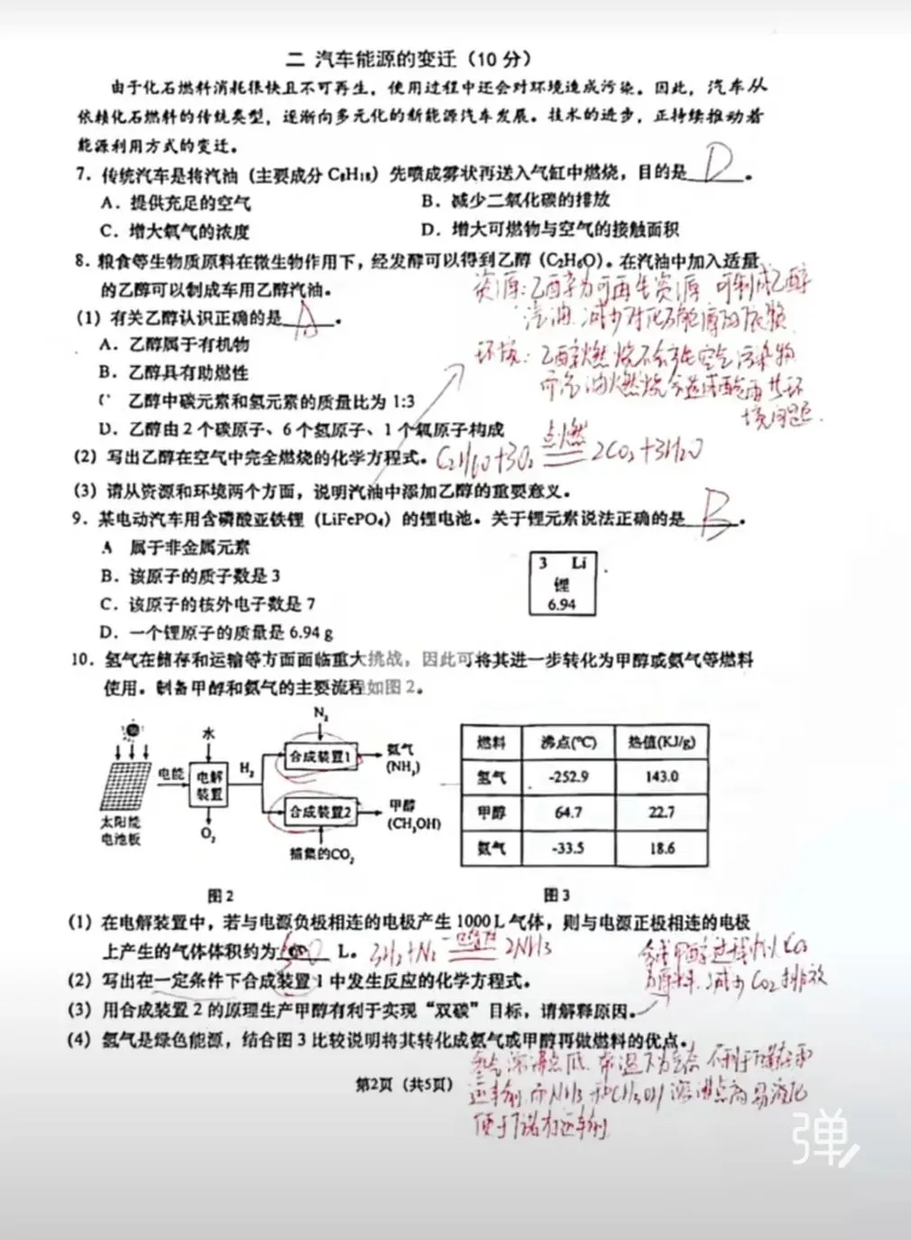 中考化学二模测试卷 第5张