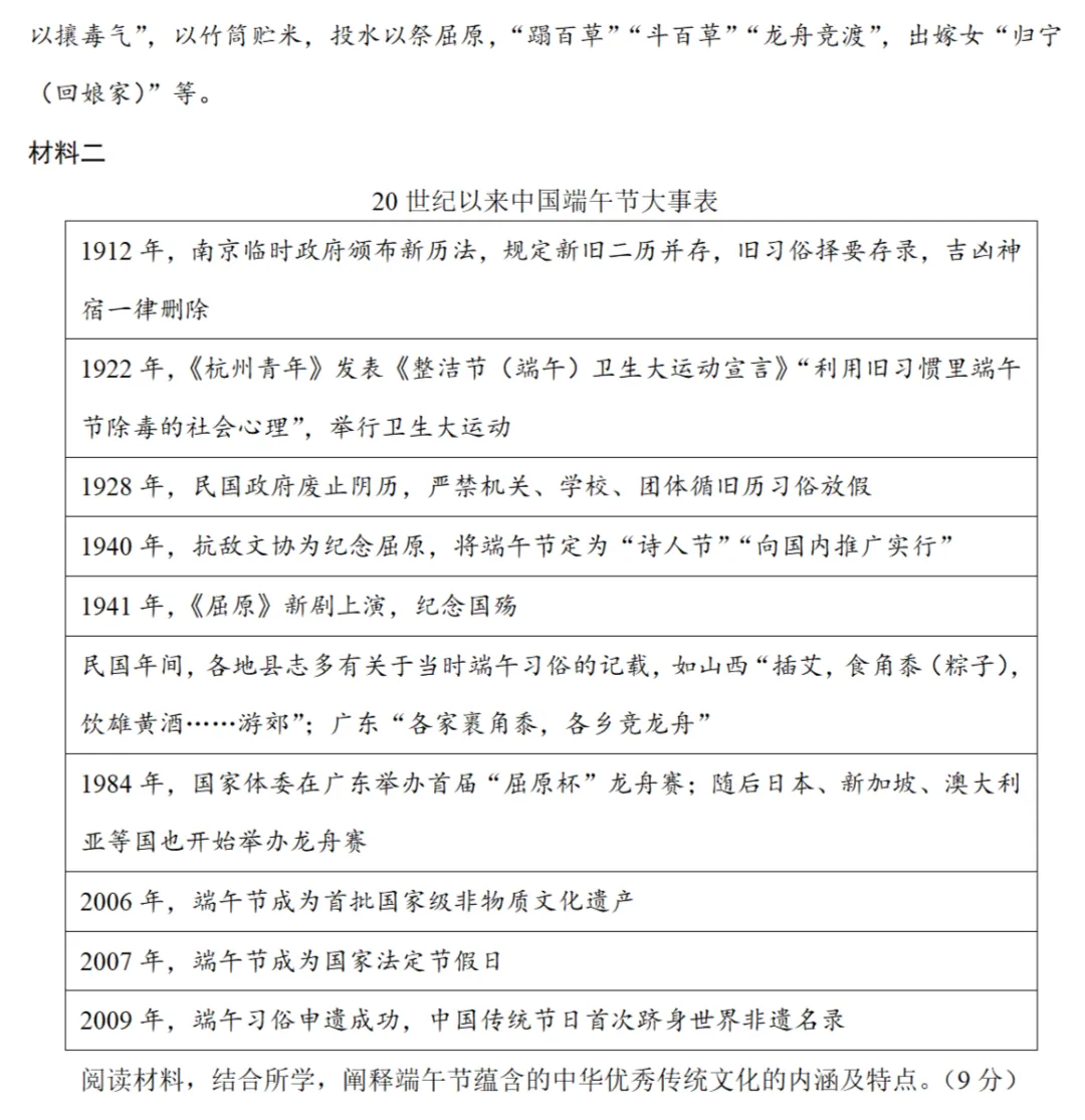 高考真题|2024年高考北京卷历史试题和答案 第9张