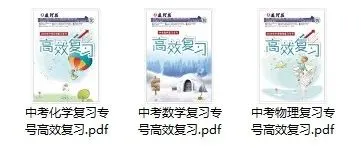 数理报-中考数理化复习专号高效复习(2026版)PDF高清电子版,网盘打包免费下载 第2张