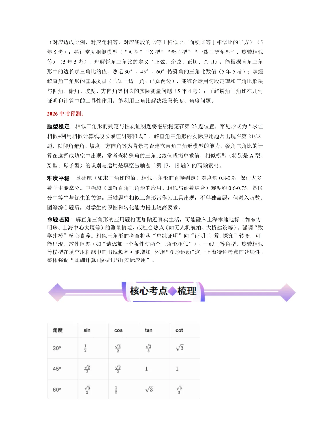 26沪教中考数学二轮复习--高频考点--专题05-07 第2张
