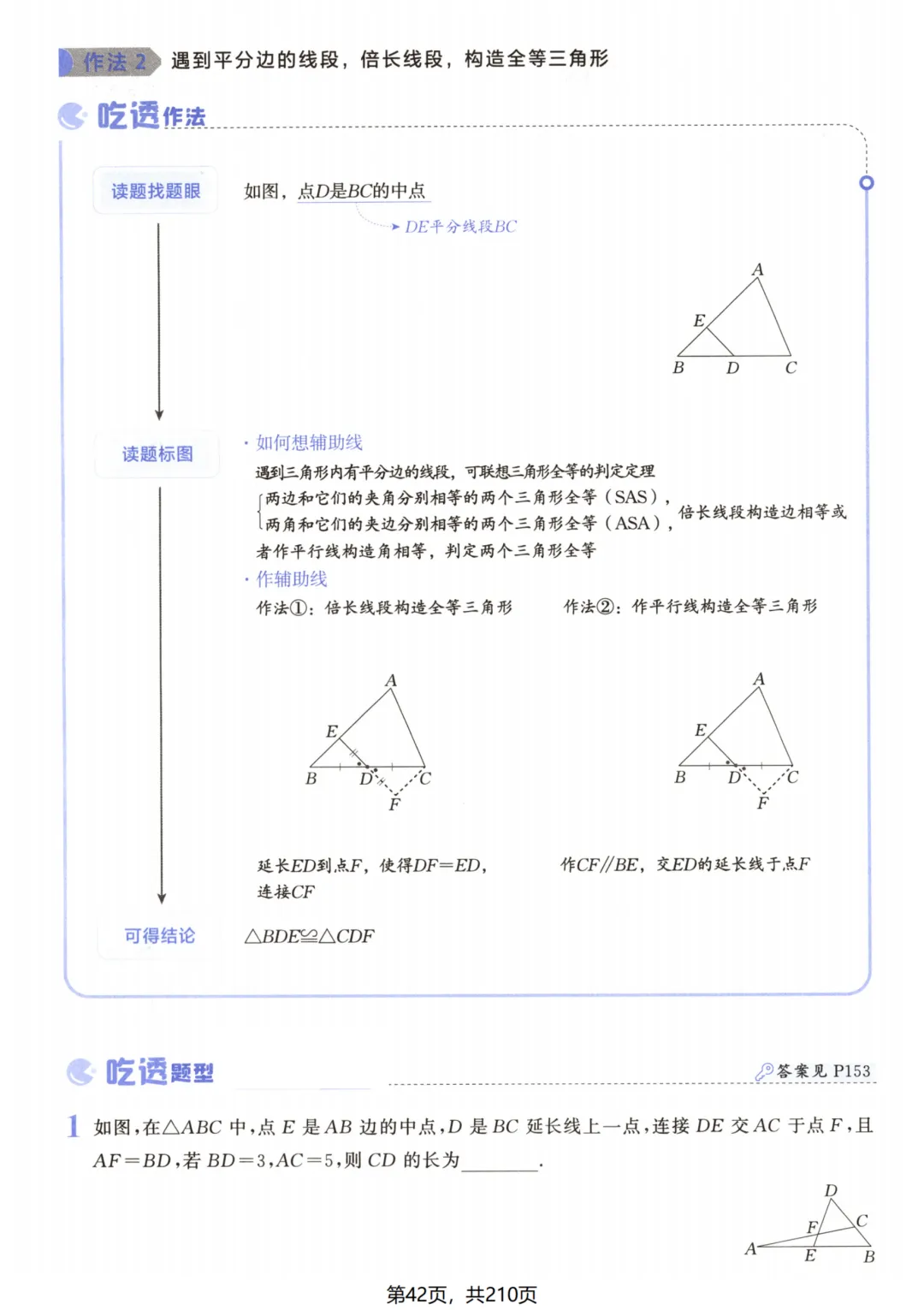 吃透解法《初中数学5·3中考几何》常考57种辅助线 第48张
