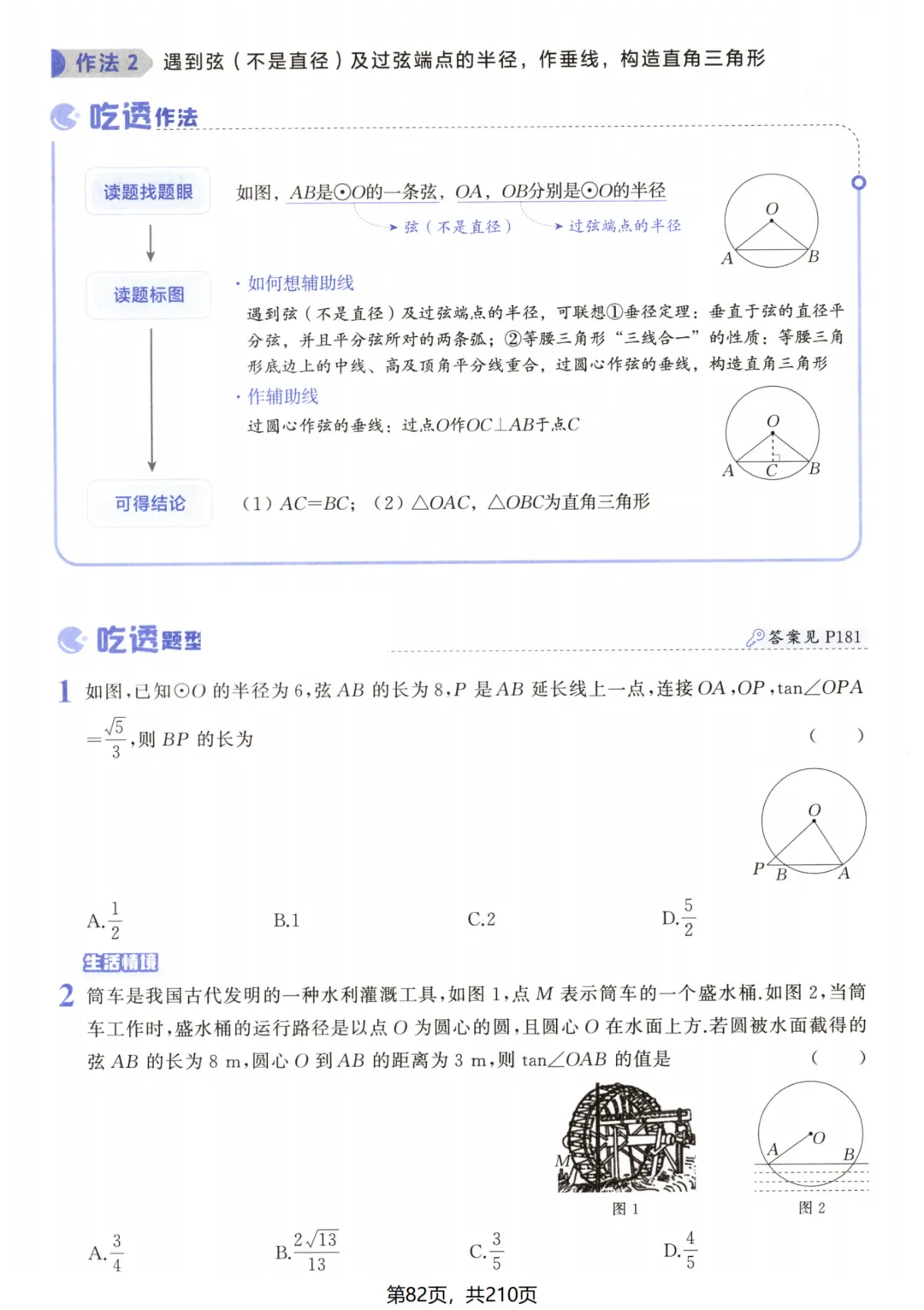 吃透解法《初中数学5·3中考几何》常考57种辅助线 第87张