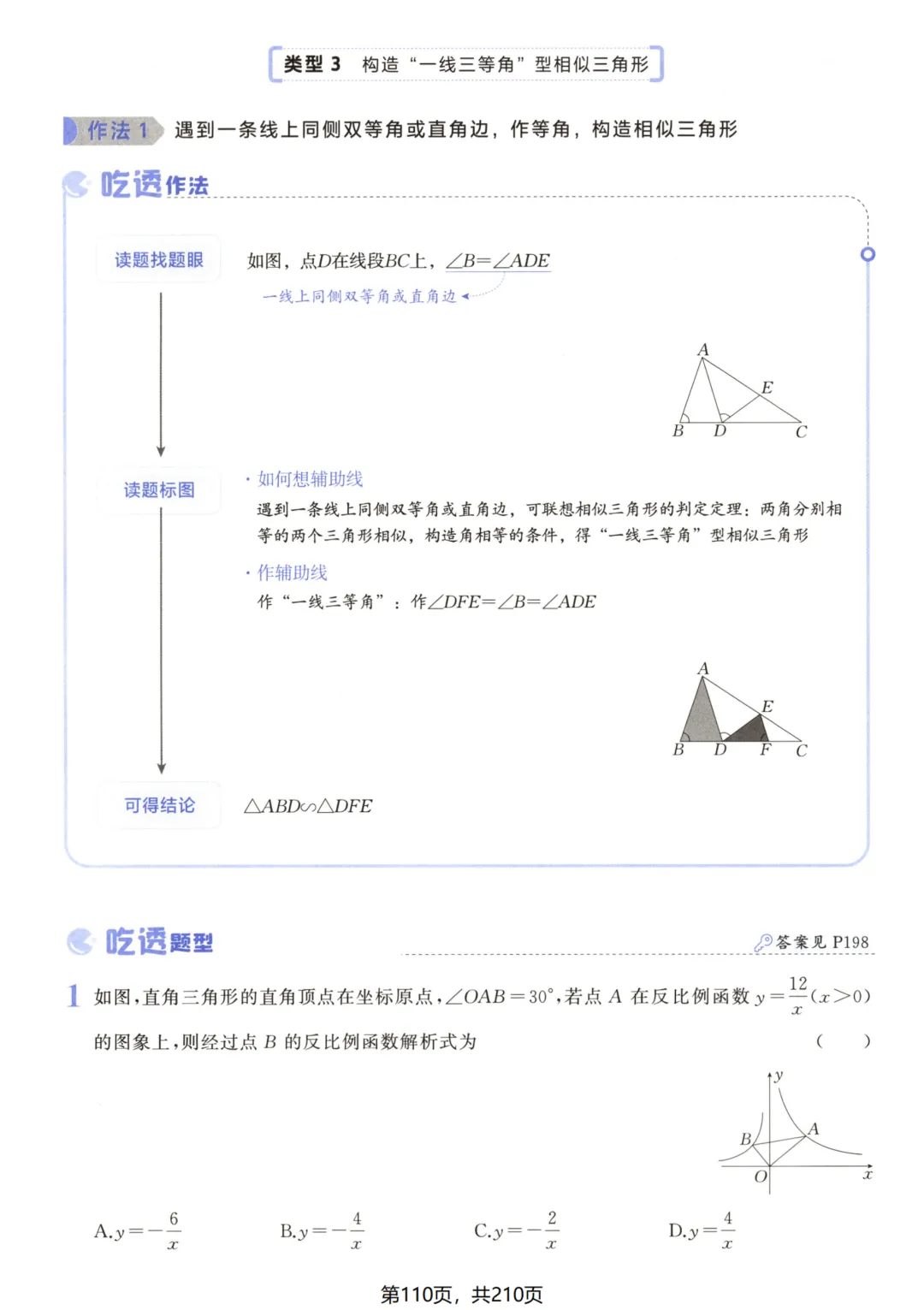吃透解法《初中数学5·3中考几何》常考57种辅助线 第115张