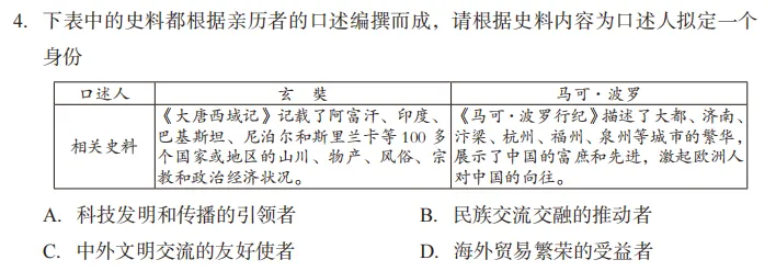 【第16期·中考备考】2026年山西省初中学业水平学情调研卷(历史)│选择题逐题拆解,教你精准拿分 第8张