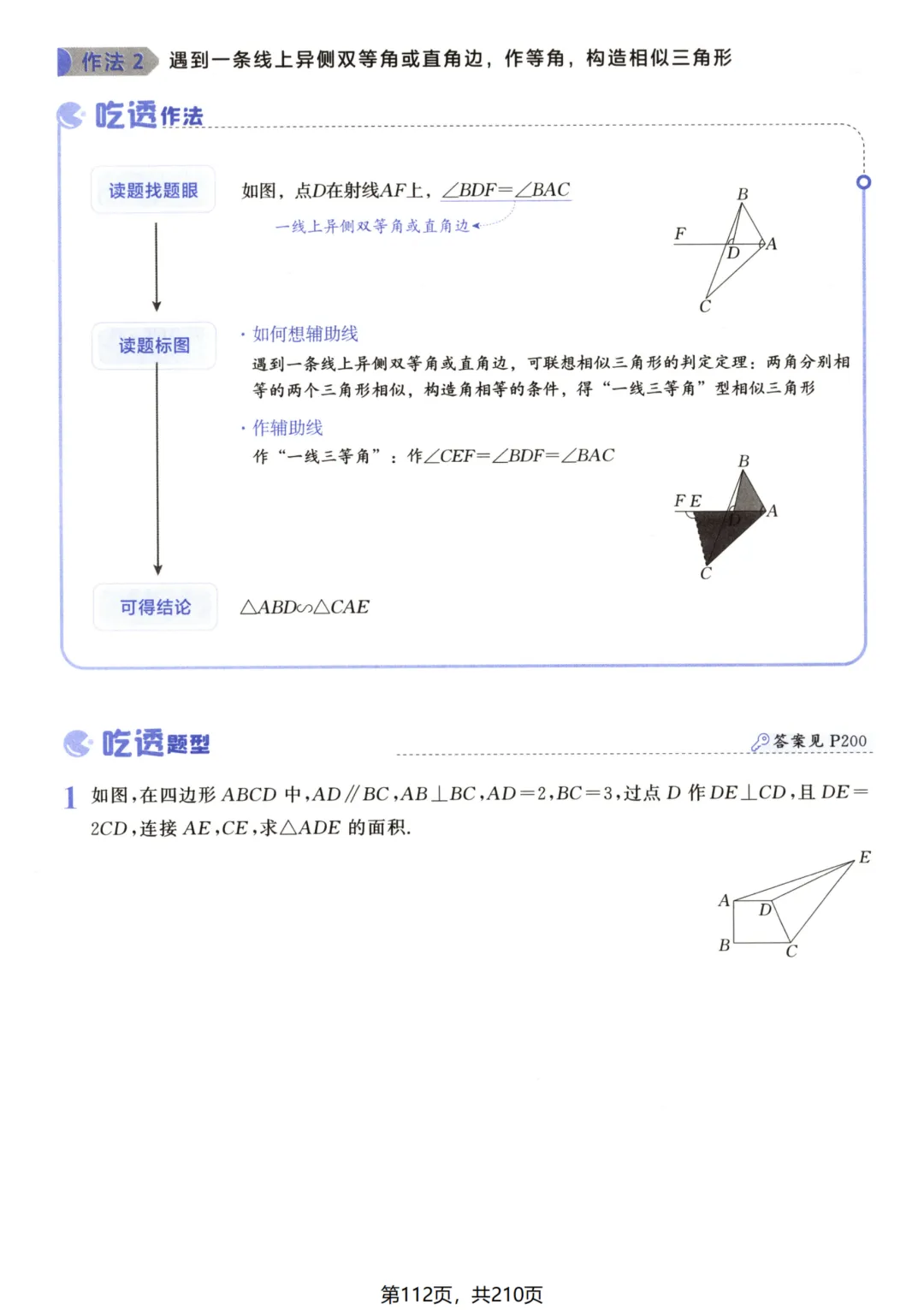 吃透解法《初中数学5·3中考几何》常考57种辅助线 第117张