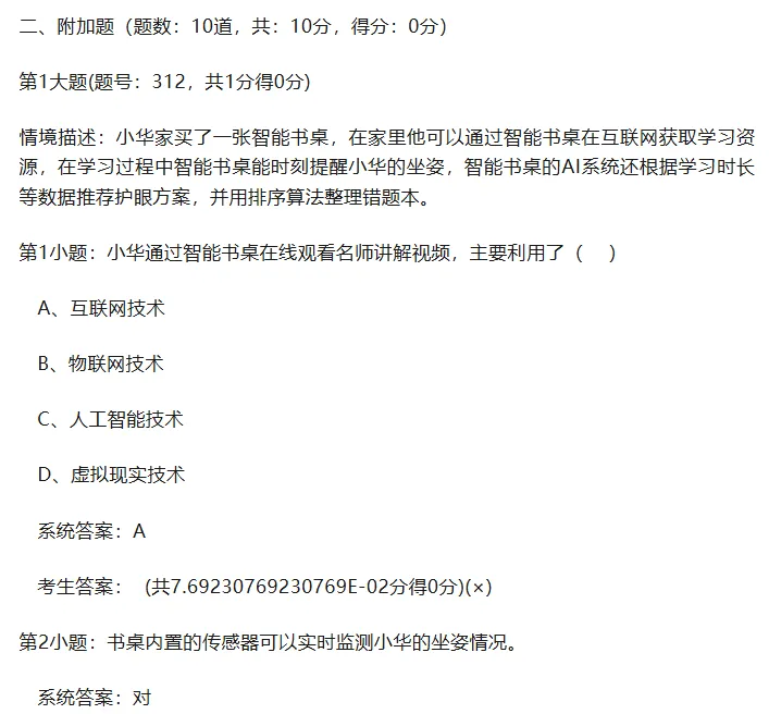 2026年陕西省初中信息科技学业考试题库模拟真题(二十一) 第1张