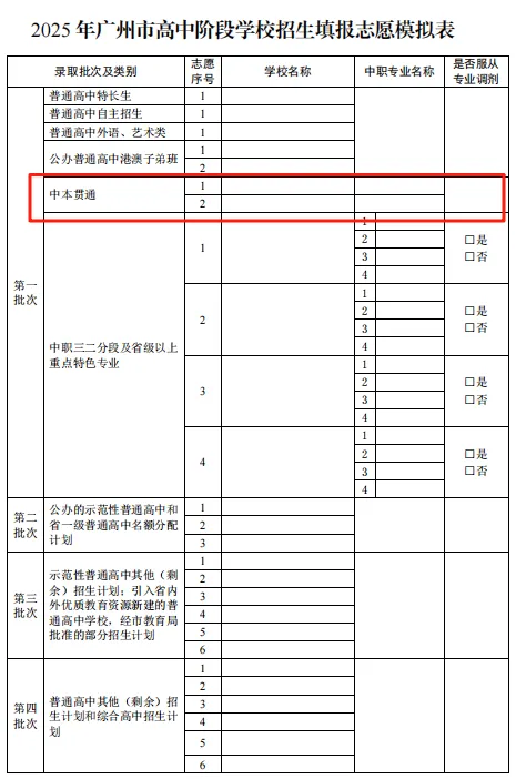 中考知多少?|广州中考第一批次 中本贯通 报名条件 录取规则 及流程 详细解读 第3张
