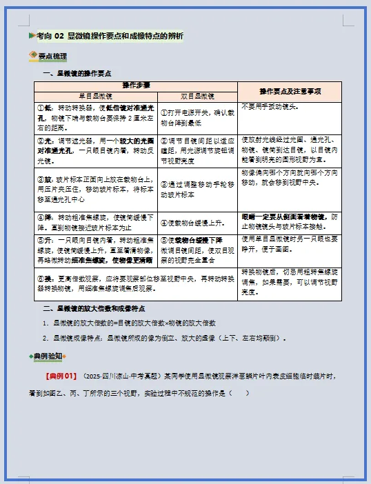 2026年中考生物二轮复习(重难点+热点)专练,打印一份给孩子,考试轻松突破90分! 第8张
