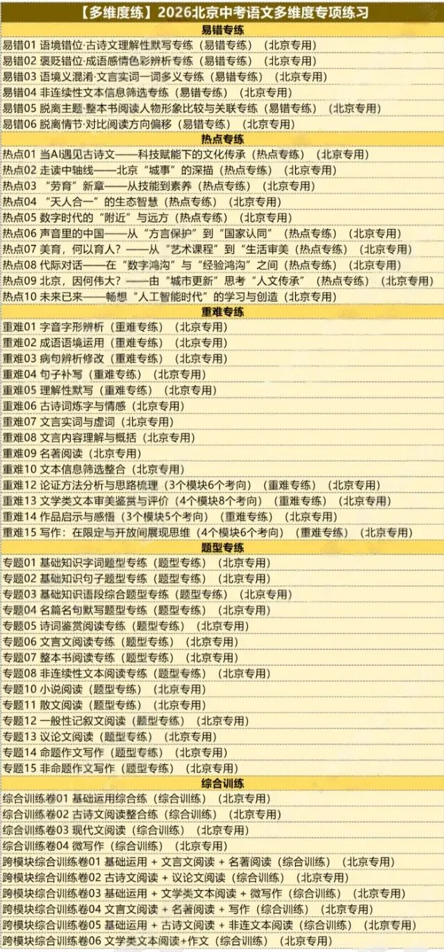 2026北京中考语文一二三轮讲通练透十部分 第9张