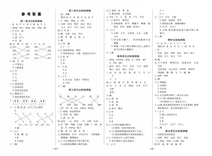一年级下册语文《单元试卷》+《期末测评卷》可下载! 第4张
