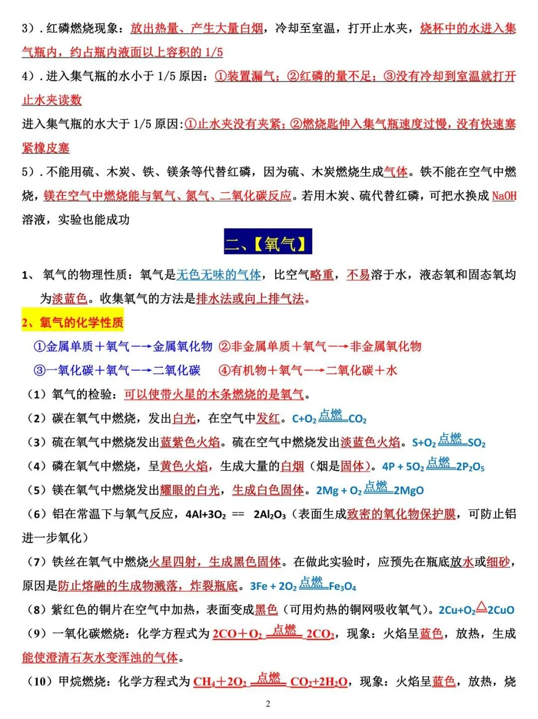 2026中考化学必背14大类知识点总结 第2张