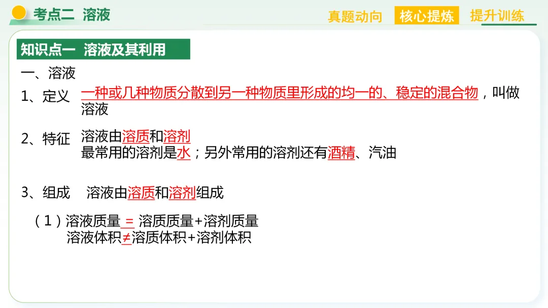 【中考总复习主题二——物质的性质和应用(水和溶液)】 第18张