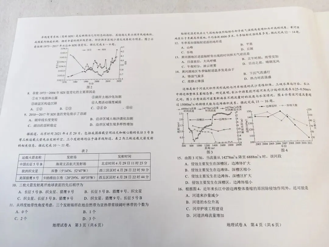 2021年广东省高考地理真题 第2张 2021年广东省高考地理真题 第2张