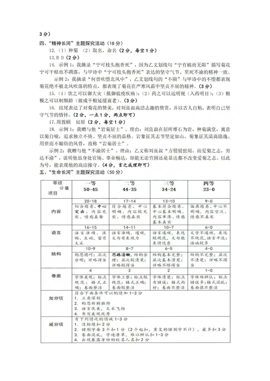 【中考一模·全科】2026.05浙江·杭州市萧山区中考一模试卷含答案(语文、科学、数学、社会、英语、听力材料) 第12张