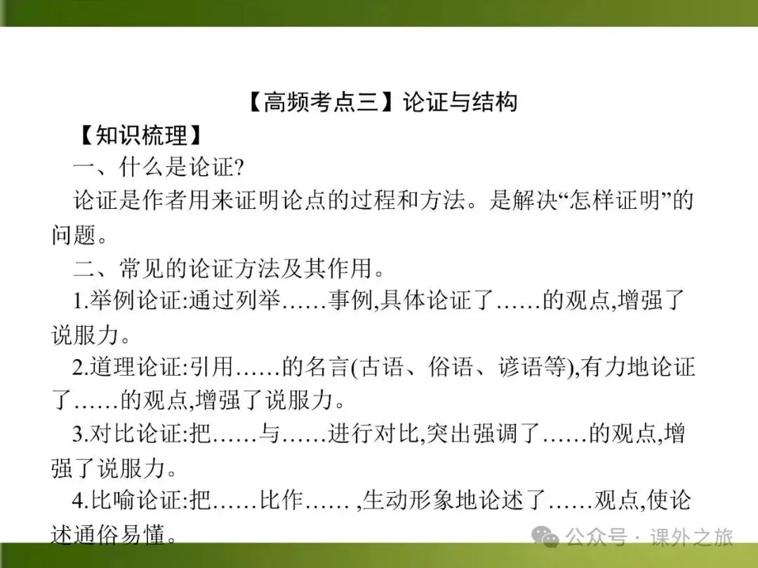 【中考课件】中考语文总复习课件第二模块阅读:议论文阅读 第49张