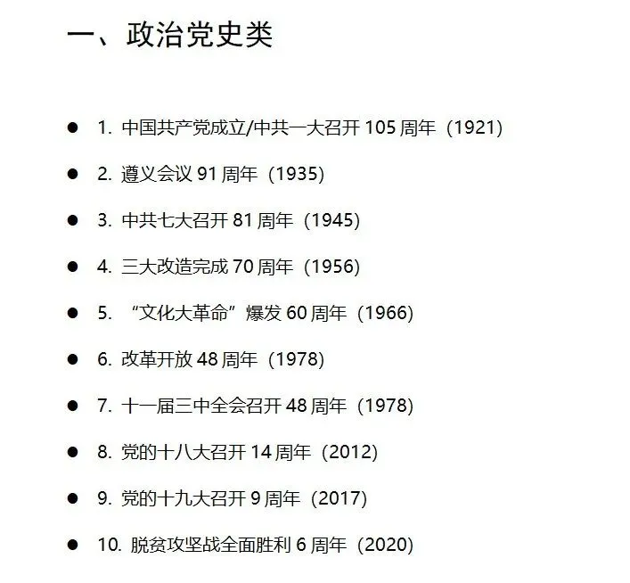 中考历史,这些历史事件时间节点你要知道 ! 第3张