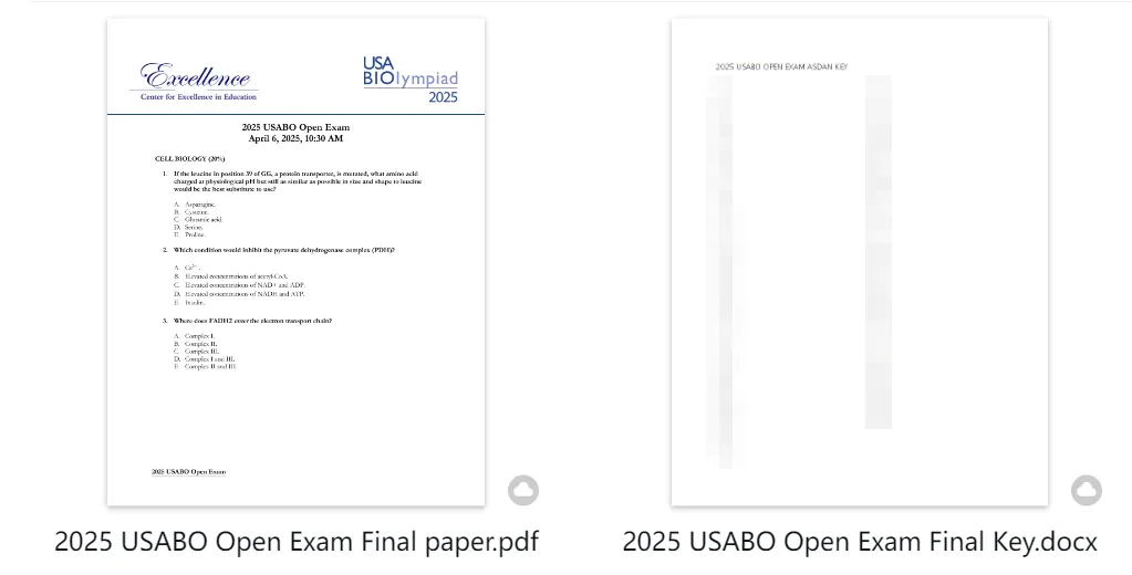 2026 BC生物竞赛收官,免费预约真题答案!备考BBO/USABO黄金期! 第13张