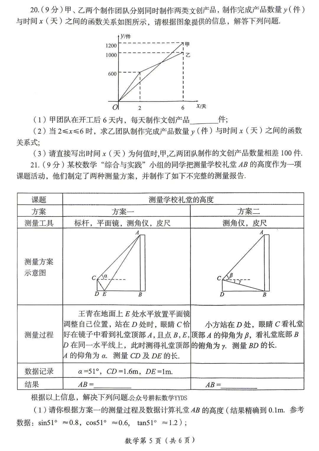 【中招模考】七科!洛阳市2026年中招模拟(一) 试题卷及答案 第10张