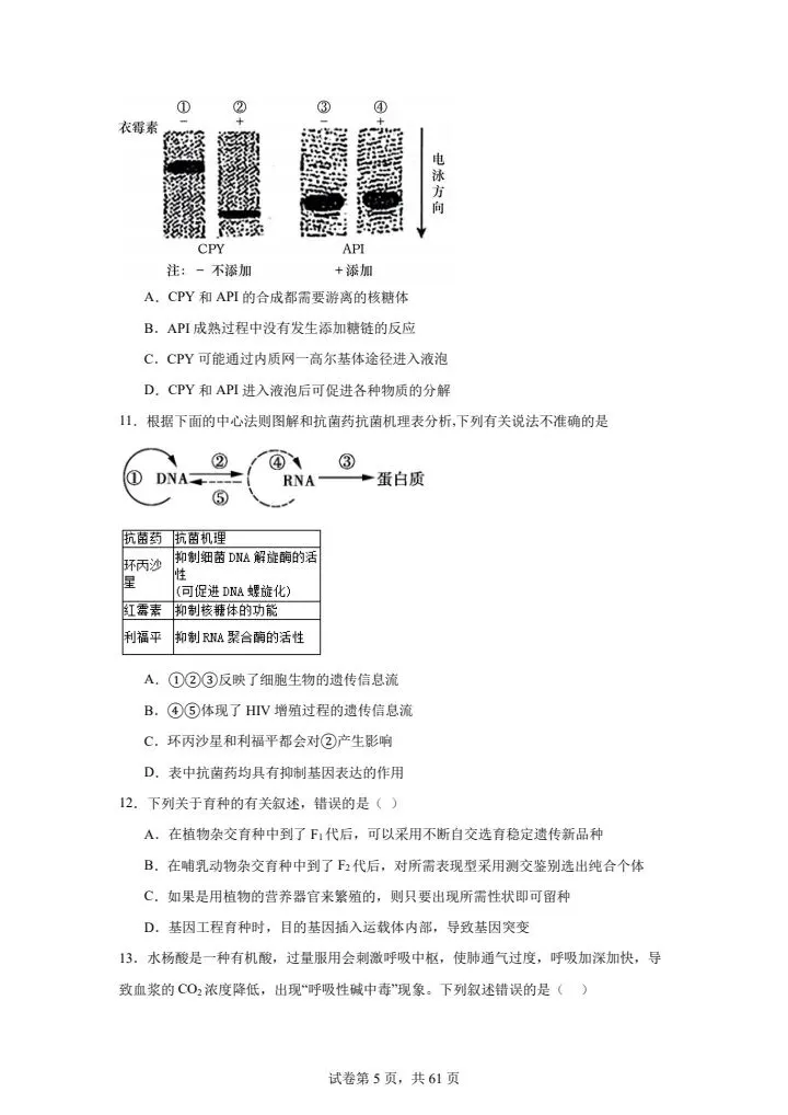 全网最难高中生物试卷,看你能考多少分! 第5张