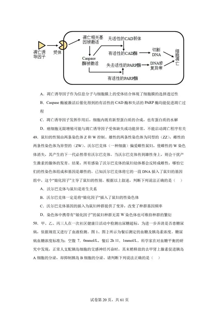 全网最难高中生物试卷,看你能考多少分! 第20张