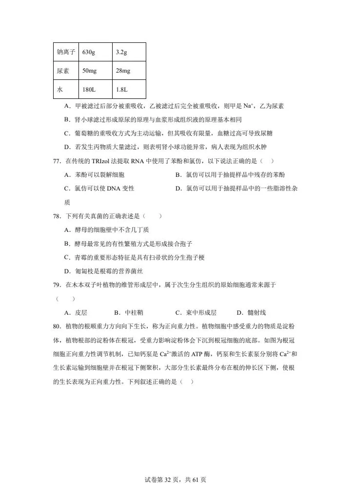 全网最难高中生物试卷,看你能考多少分! 第32张