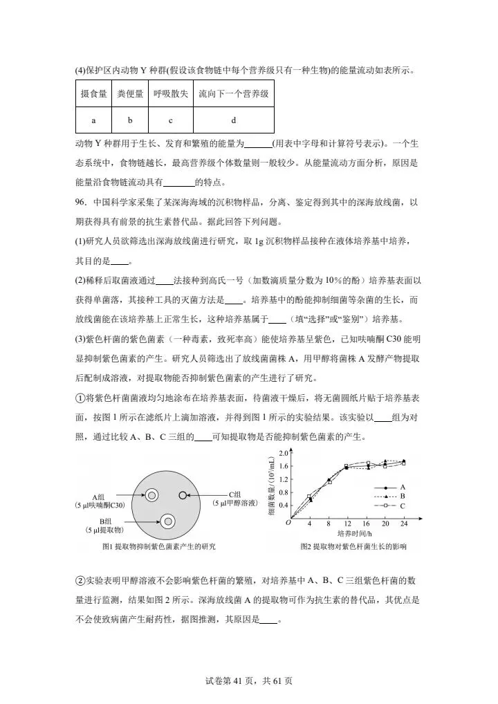 全网最难高中生物试卷,看你能考多少分! 第41张