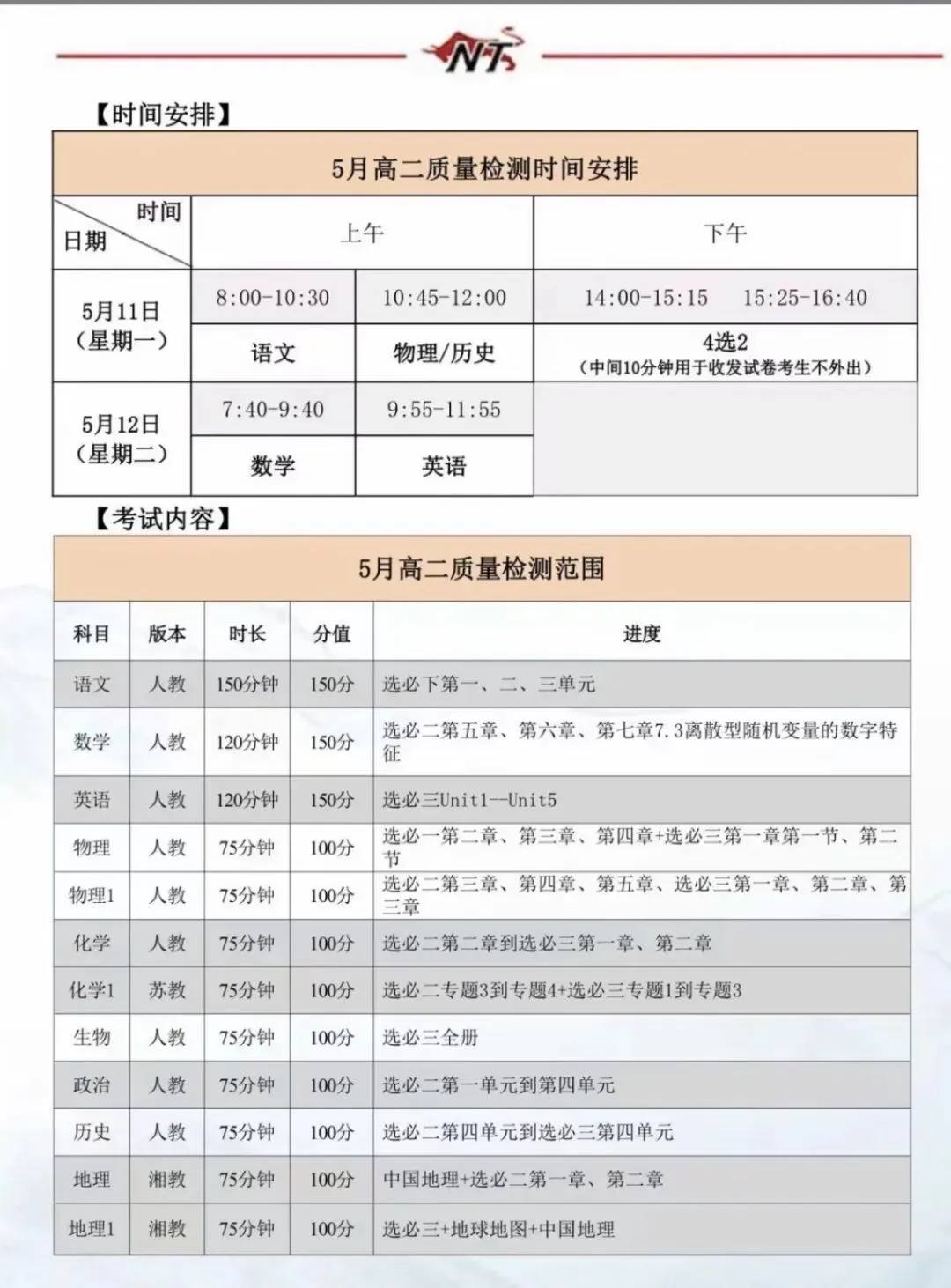 【解析+试卷】5月11日河北高二下学期期中/河北省NT20名校联合体高二5月期中质量检测全科汇总! 第19张