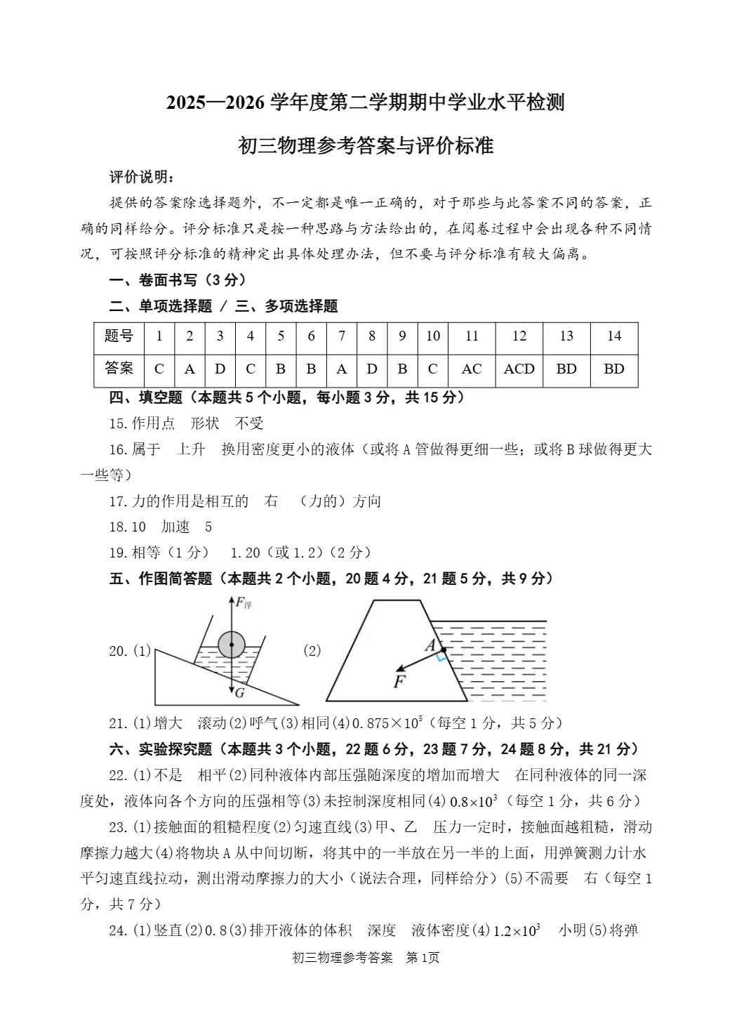 期中真题|山东省烟台市莱阳市2025-2026学年八年级下学期(五四制)5月期中试题 第14张 期中真题|山东省烟台市莱阳市2025-2026学年八年级下学期(五四制)5月期中试题 第14张