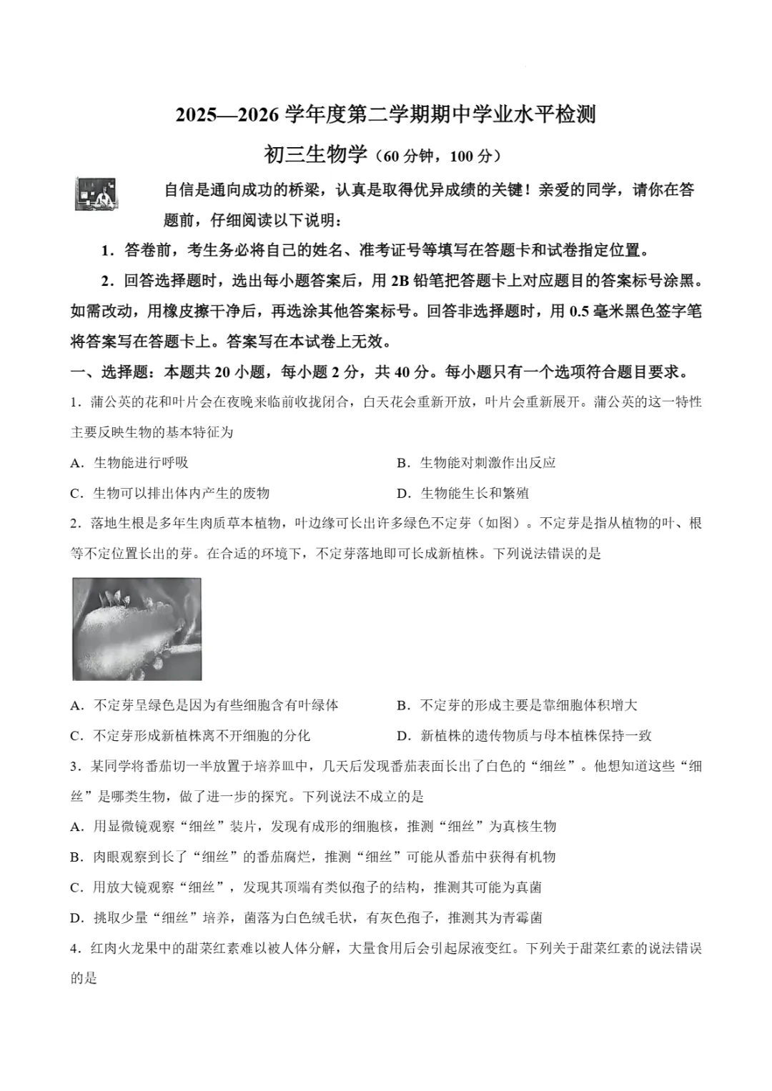 期中真题|山东省烟台市莱阳市2025-2026学年八年级下学期(五四制)5月期中试题 第16张 期中真题|山东省烟台市莱阳市2025-2026学年八年级下学期(五四制)5月期中试题 第16张
