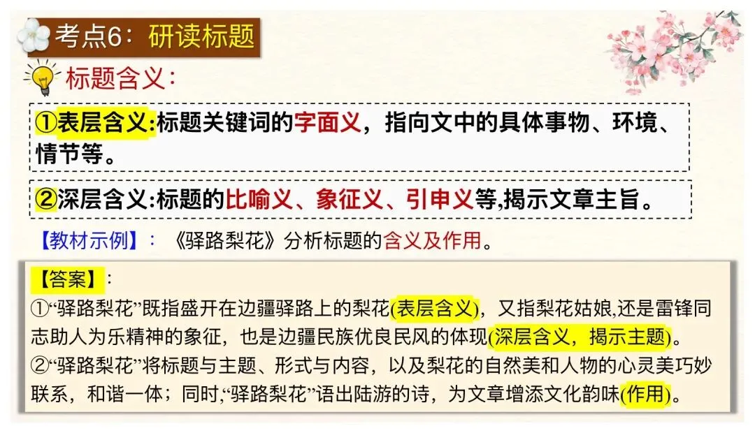 中考文学类文本阅读这样讲太赞了! 第24张