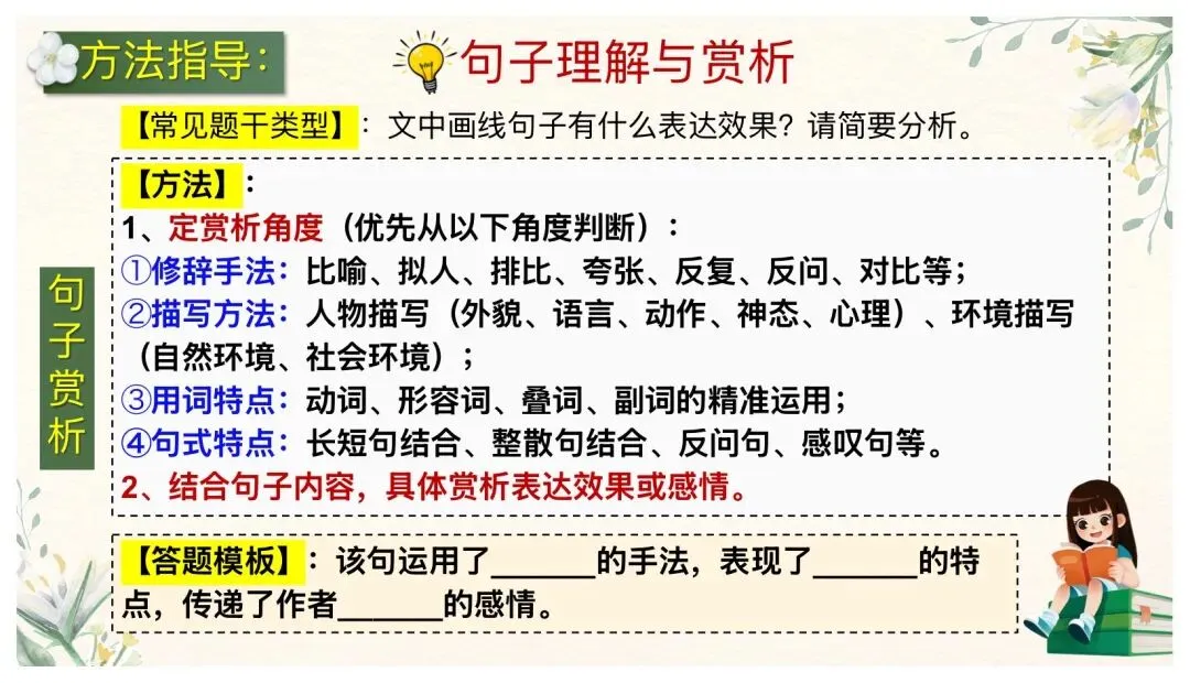 中考文学类文本阅读这样讲太赞了! 第31张