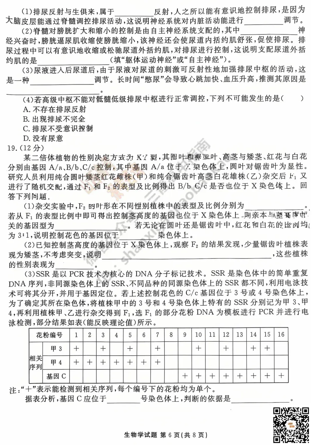 2025山西衡水金卷高三5月模拟考5.15-16全科试题与答案!附送高清打印版 第76张