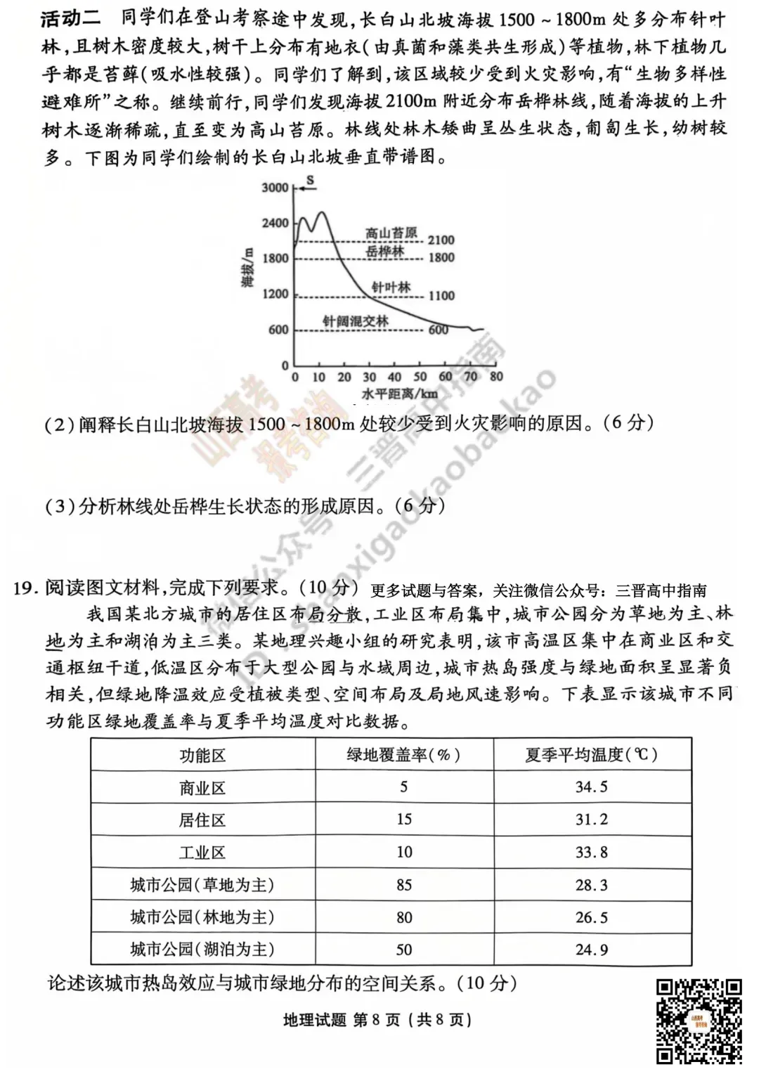 2025山西衡水金卷高三5月模拟考5.15-16全科试题与答案!附送高清打印版 第112张