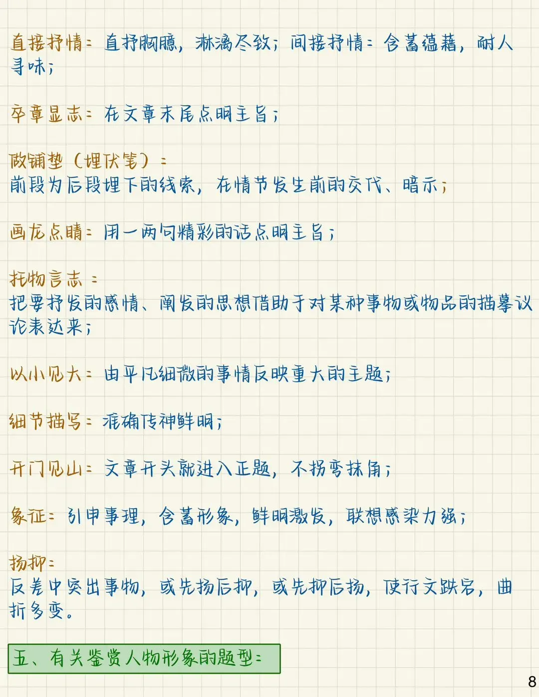 初中语文现代文阅读答题技巧,中考冲刺必看! 第11张