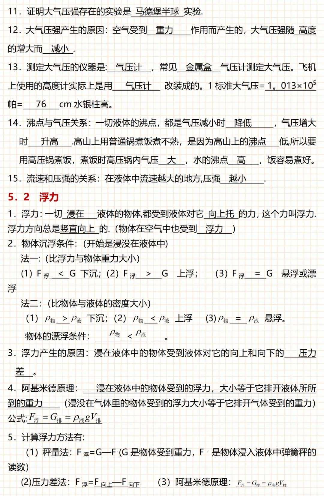 2026中考物理全部知识要点总结,务必让孩子看一遍! 第9张