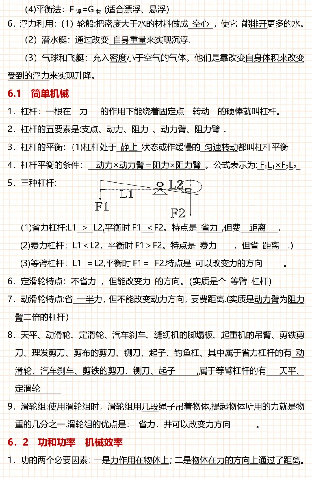 2026中考物理全部知识要点总结,务必让孩子看一遍! 第10张