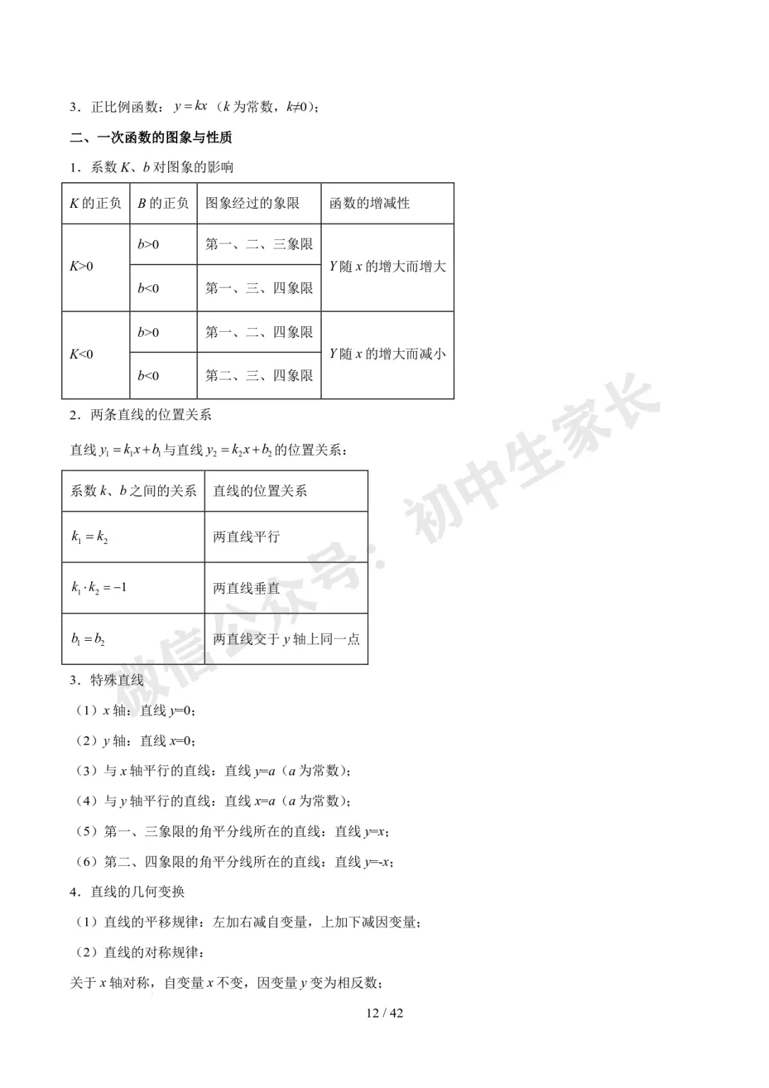 2026年中考数学必备核心基础知识(高清版),可打印! 第13张 2026年中考数学必备核心基础知识(高清版),可打印! 第13张