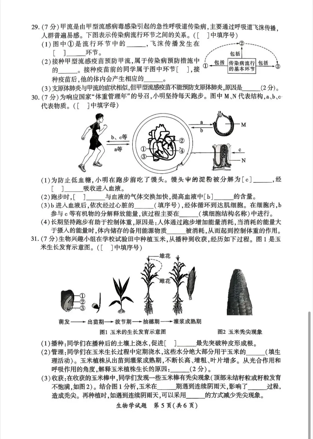 2026厦门初二第二次市质检生物地理真题答案! 第12张