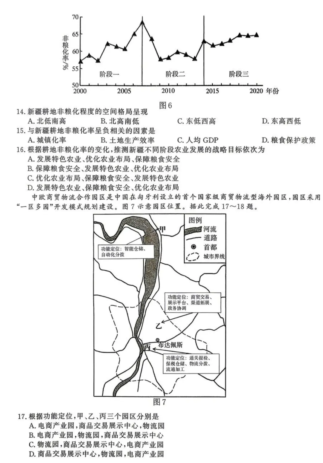 南京市2023届高三年级第二次模拟考试地理试题 第6张